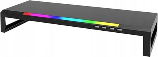 Изображение Marvo Podstawka pod monitor Basse 40 podwietlenie RGB, 4xUSB
