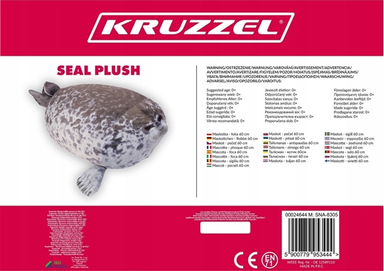 Изображение Maskotka - foka 60 cm Kruzzel 24644