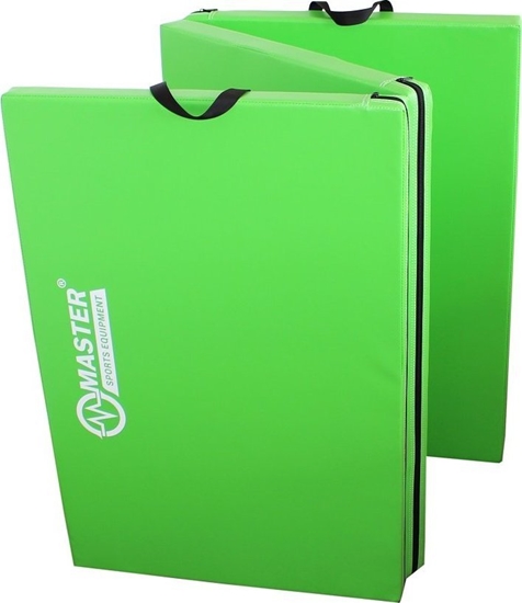 Изображение Master Materac gimnastyczny 3-czciowy MAS4A495 180 cm x 90 cm x 5 cm zielony