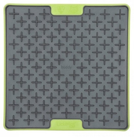 Изображение Mata spowalniajca jedzienie dla psa kota LickiMat Krzyyk twardy zielony