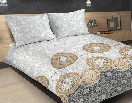 Picture of Matex Pociel satyna Exclusive 160x200 Mandala biaa beowa Matex