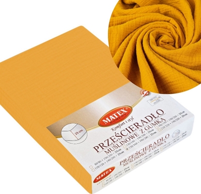 Picture of Matex Przecierado 90 x 200 z Gumk Matex MUSLIN 06