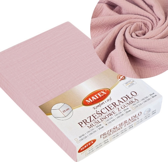 Picture of Matex Przecierado 90 x 200 z Gumk Matex MUSLIN 12