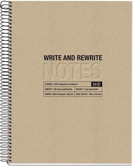 Picture of MAUL A604779 notatnik A5 120 ark. Beowy