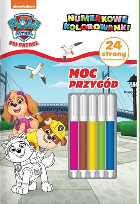 Изображение Media Service Zawada Psi Patrol. Numerkowe kolorowanki cz.8 Moc przygód