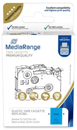 Attēls no MediaRange Schriftbandka. Brother TZ-531/TZe-531 12mm,8m sw