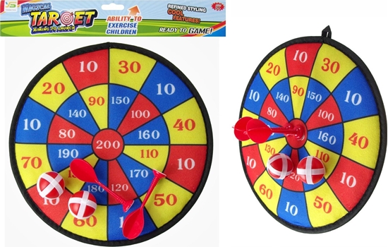 Изображение Mega Creative Tarcza z rzutkami pikami na rzep Dart Mega Creative 460439