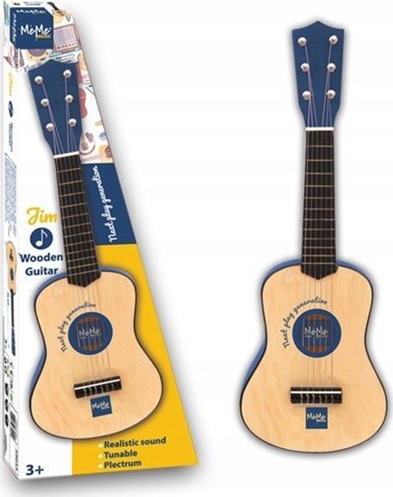 Изображение Meme MEME KLASYCZNA HISZPASKA DREWNIANA GITARA