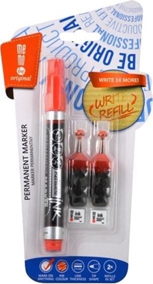 Attēls no MemoBe Marker permanentny + 2 ampuki czerwony MemoBe