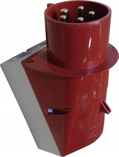 Изображение Mennekes 101200041 plug, 2 sockets CEE, 400 V, 50 - 60 Hz, 16 A, 5-pin, IP 44, 10 pack