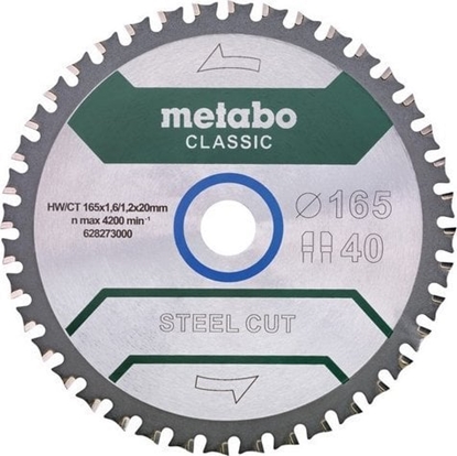 Picture of Metabo PIÅA TARCZOWA STEEL CUT CLASSIC 165*20MM Z40