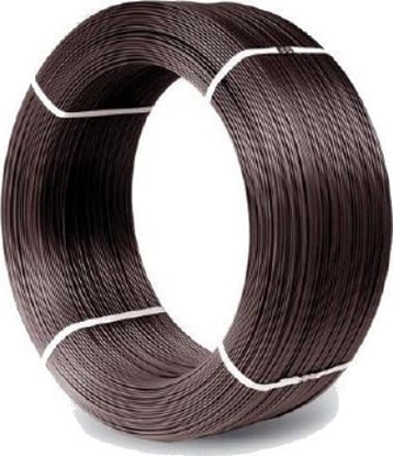 Attēls no Metalurgia Drut Ocynkowany Pokryty PCV 2.5x3.6mm Brzowy [jm.KG] - DRU 3.6 PW B