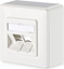Attēls no Metz Connect GmbH Modu METZ CONNECT Natynkowa puszka poczeniowa, 2 porty, niezmontowana, czysta biel