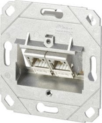 Attēls no Metz METZ CONNECT C6Amodul 2-portowa puszka podtynkowa 180M, czysta biel RAL9010