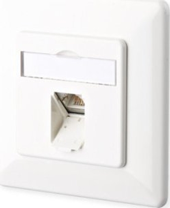 Attēls no Metz METZ CONNECT E-DAT C6 1-portowy podtynkowy, czysta biel