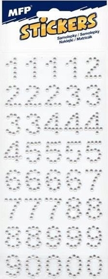 Picture of MFP paper naklejki kamyki - cyfry 40 szt. 19mm 8002 1032379
