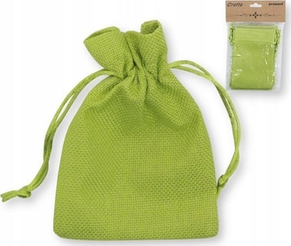 Attēls no MFP paper Woreczki jutowe zielone 7x10cm 6szt