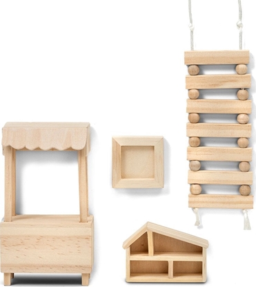 Attēls no Micki Zestaw Kreatywny do domku dla lalek z drabin Lundby