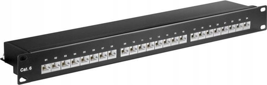 Picture of MicroConnect CAT6 24 port 19" Patch Panel,