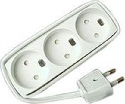 Picture of MicroConnect EL Stikdse 3 udtag U/J Hvid