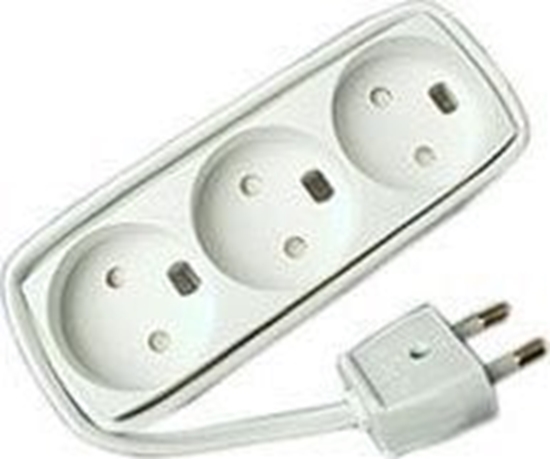 Picture of MicroConnect EL Stikdse 3 udtag U/J Hvid