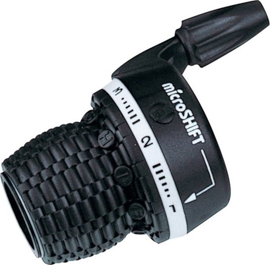 Picture of Microshift Manetka MICROSHIFT, Lewa, 3.rzdowa, Kompatybilna z Shimano, Twist Shifter, Indeksowanie (NEW)