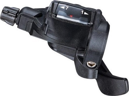 Attēls no Microshift Manetka MICROSHIFT, Prawa, 7.rzdowa, Kompatybilna z Shimano, Thumb Tap, Optyczny Wskanik Przeoe (NEW)