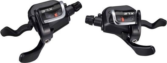 Picture of Microshift Manetki MICROSHIFT XLE, Para, 10.rzdowe(3x10), Kompatybilne z Shimano, Xpress Trigger, Optyczny Wskanik Przeoe (NEW)
