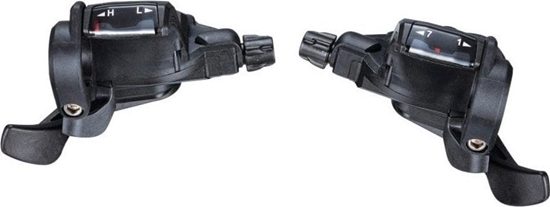 Picture of Microshift Manetki MICROSHIFT, Para, 7.rzdowe(3x7), Kompatybilne z Shimano, Thumb Tap, Optyczny Wskanik Przeoe (NEW)