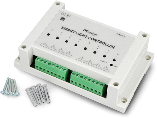 Picture of Milesight WS558 Switch Inteligentny kontroler wiata  w technologii LoraWan   8x wyjcie pasywne, maksymalne obcienie czne 40A Lub 10A na wyjcie  do Smartcity i Smartbuilding