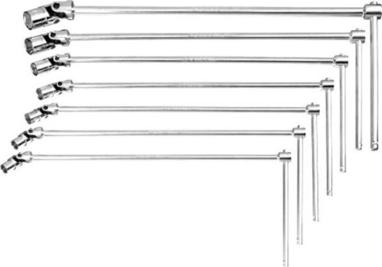 Picture of MILWAUKEE KLUCZ NASADOWY Z PRZEGUBEM TYP T ZESTAW 7szt.