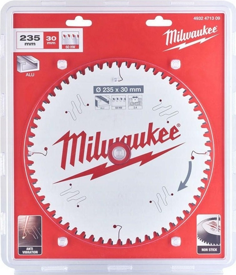 Picture of Griešanas disks kokam Milwaukee 4932471309; 235x30x2,4 mm; Z60; -5°