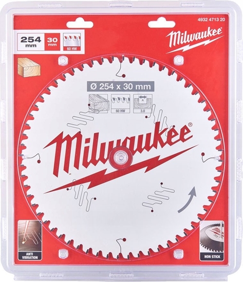 Picture of Milwaukee MILWAUKEE CIRCULAR SAW 254x30x3.0x60 with CSB