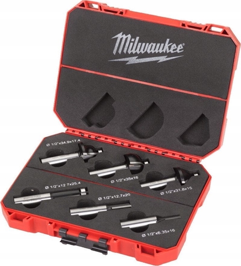 Изображение Milwaukee MILWAUKEE FREZY DO DREWNA 12,7mm  KOMPLET 6szt.