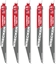Attēls no MILWAUKEE S TCT WRECKER CARBIDE HACKSAW BLADE 230mm/6T/5pcs.