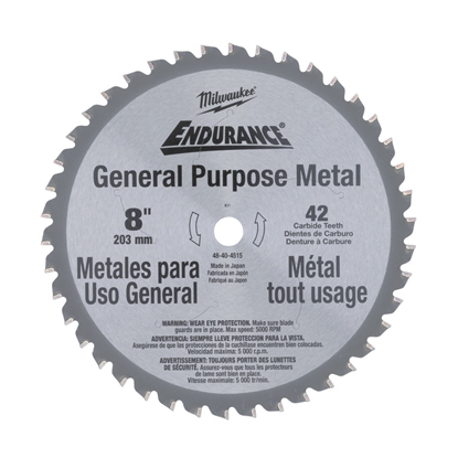 Attēls no Griešanas disks metālam Milwaukee; 203x1,8x15,87 mm; Z42; 0°