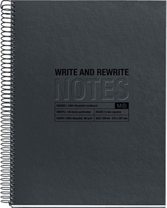 Picture of MIQUELRIUS Koozeszyt MIQUELRIUS Just Black Recycled, A4, 120 kart., 80g, czarny