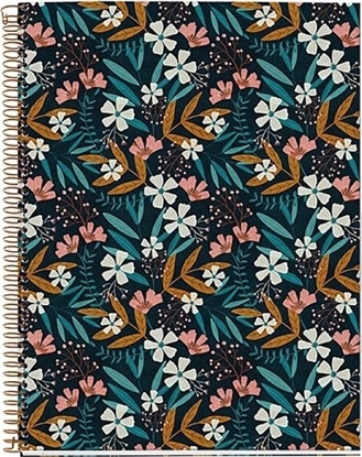 Picture of MIQUELRIUS Koozeszyt MIQUELRIUS NB-4, A4 120 kart., kratka, flowers wildflowers, mix kolorów