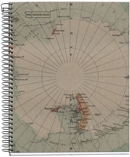 Picture of Miquelrius Notizblock WELTKARTEN DESIGN Recycle A5 80 Blatt