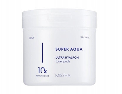 Attēls no MISSHA_Super Aqua Ultra Hyalron Toner Pads nawilajce patki do twarzy 90 szt