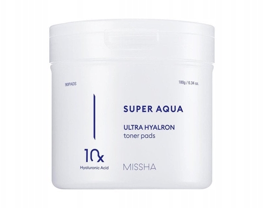 Picture of MISSHA_Super Aqua Ultra Hyalron Toner Pads nawilajce patki do twarzy 90 szt
