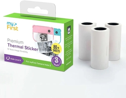 Picture of myFirst Camera Insta Thermal Sticker- naklejki termiczne, wkady do Insta2/Wi/20 (3 rolki x 3m)