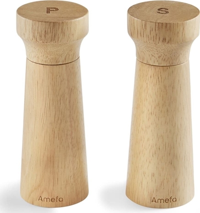 Изображение Mynek do przypraw Amefa Mynki do soli lub pieprzu, 2 szt., 15 cm, drewniane