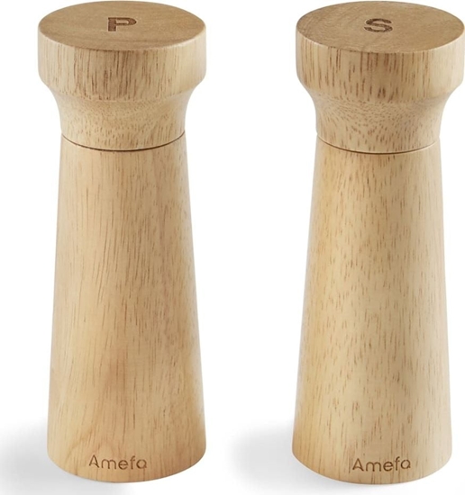 Изображение Mynek do przypraw Amefa Mynki do soli lub pieprzu, 2 szt., 15 cm, drewniane