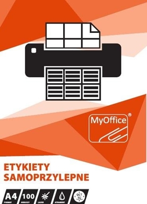 Picture of MyOffice ETYKIETY A4 MyOFFICE 70 X 25.4 MM (100)