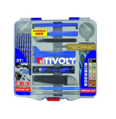 Изображение Instrumentu komplekts Tivoly Technic; 57 gab.