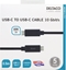 Picture of Kabel USB Deltaco Mobility USB-C - USB-C 3.2 Gen 2 - cable, 0.5 m, Black
