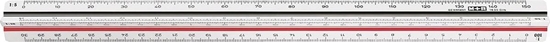 Picture of Möbius+Ruppert M+R Dreikantmaßstab 30cm 2farbig zweifarbige Hohlkehle 1 Stk