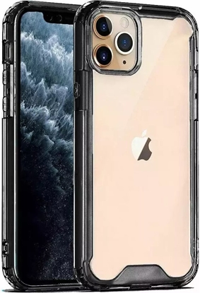 Picture of Mocco Acrylic Air Case Silicone Case for Apple iPhone 12 Pro Max Transparent-Black