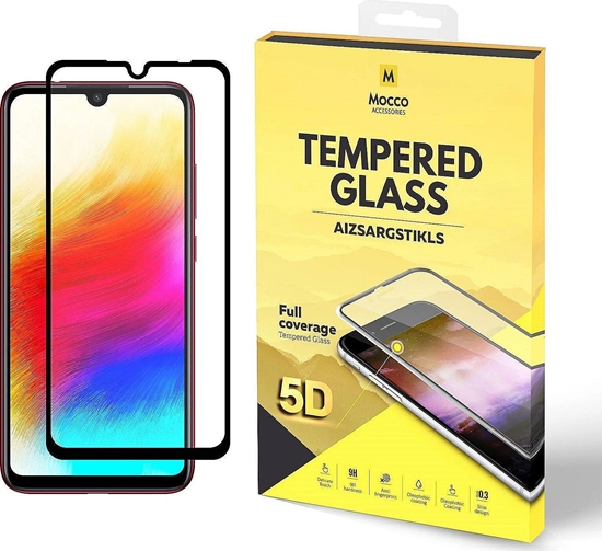 Picture of Mocco Full Glue 5D Signature Edition Tempered Glass Full Coverage with Frame Xiaomi Redmi 7 Black